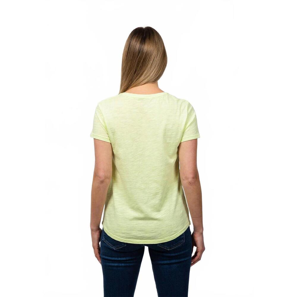 NEW ELLIOTT LAUREN short sleeve v-neck tee in mojito - Picture 3 of 5